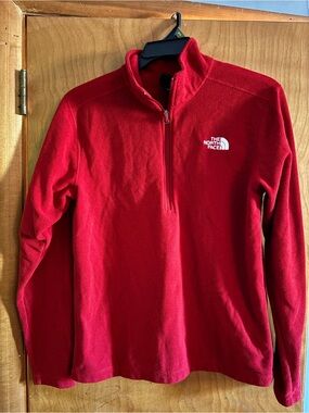 The North Face Red Quarter-Zip Fleece Pullover